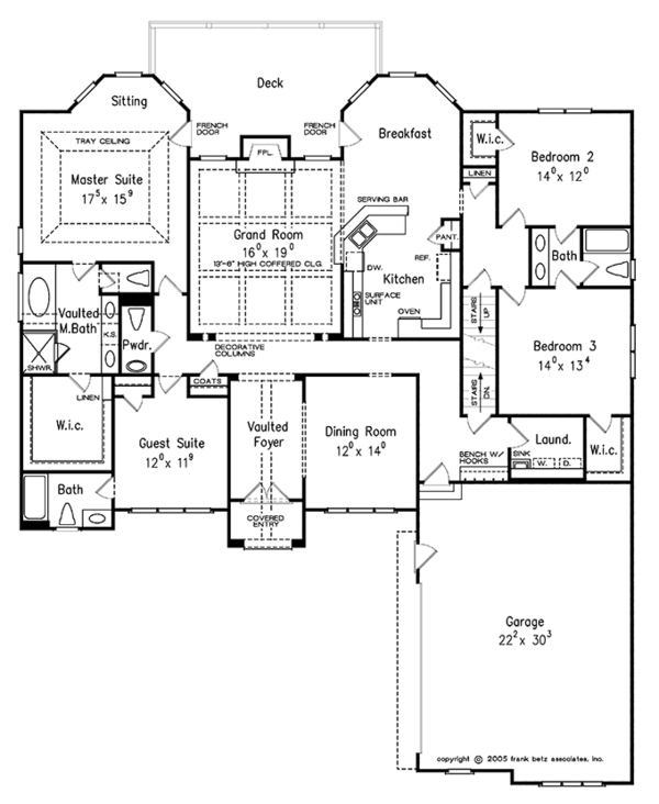 House Design - Traditional Floor Plan - Main Floor Plan #927-324