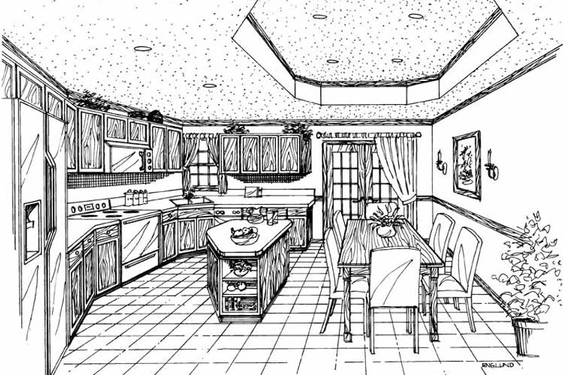 House Plan Design - Interior - Kitchen for Country House Plan #314-207 - 5 bed, 2.5 bath