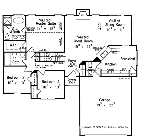 Dream House Plan - Colonial Floor Plan - Main Floor Plan #927-388