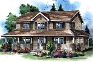 Traditional Exterior - Front Elevation Plan #18-285