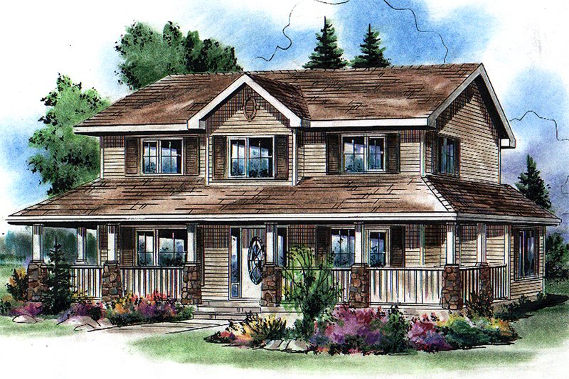 Home Plan - Traditional Exterior - Front Elevation Plan #18-285
