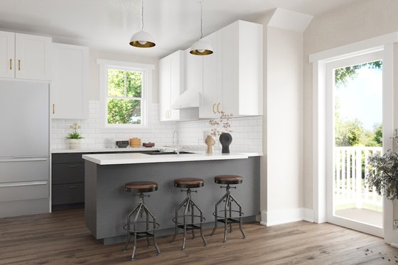 Interior - Kitchen for Craftsman House Plan #461-88 - 1 bed, 1 bath