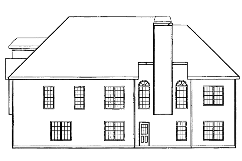Home Plan - Exterior - Rear Elevation for European House Plan #927-118 - 4 bed, 2 bath
