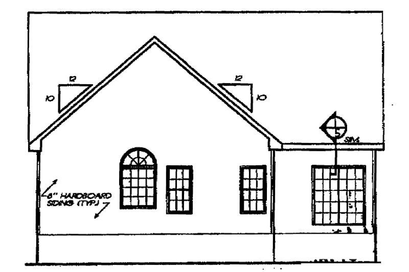 Dream House Plan - Exterior - Rear Elevation for Ranch House Plan #927-254 - 3 bed, 2 bath