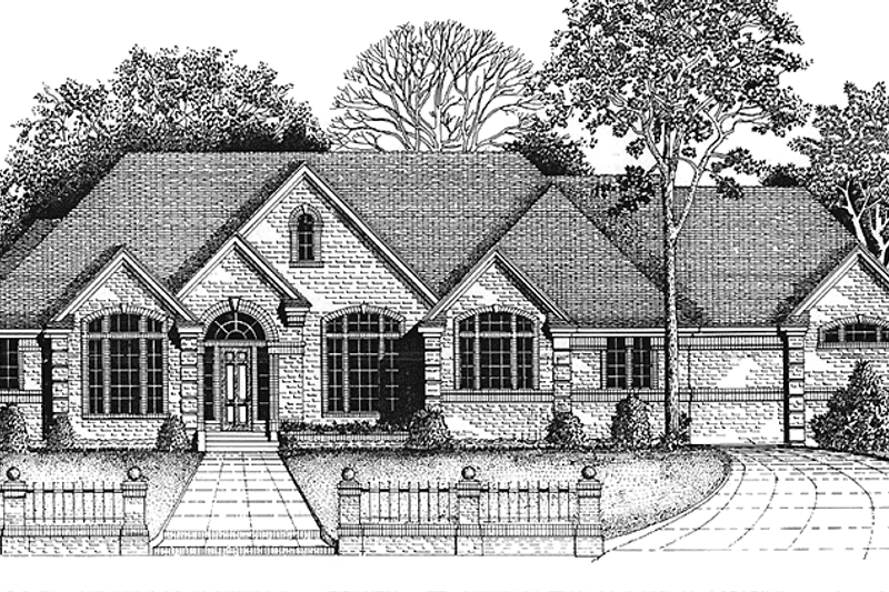 Dream House Plan - Country Exterior - Front Elevation Plan #974-34