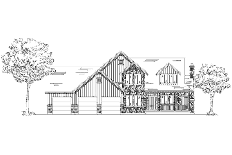 House Blueprint - Country Exterior - Front Elevation Plan #945-97