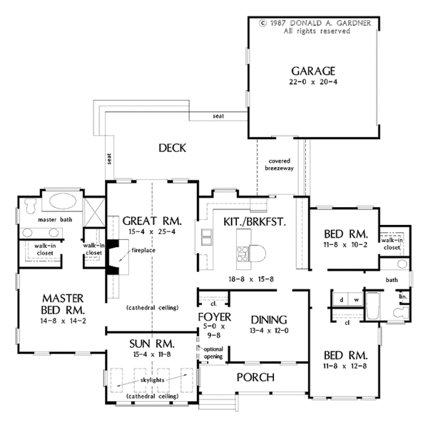 Country Floor Plan - Main Floor Plan #929-61