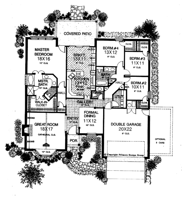 Dream House Plan - Country Floor Plan - Main Floor Plan #310-1123