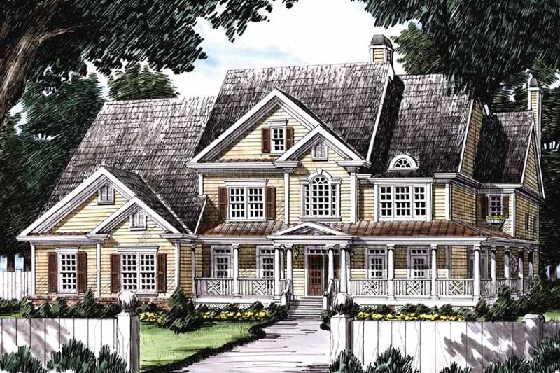Home Plan - Exterior - Front Elevation 7 for Colonial House Plan #927-174 - 5 bed, 4.5 bath