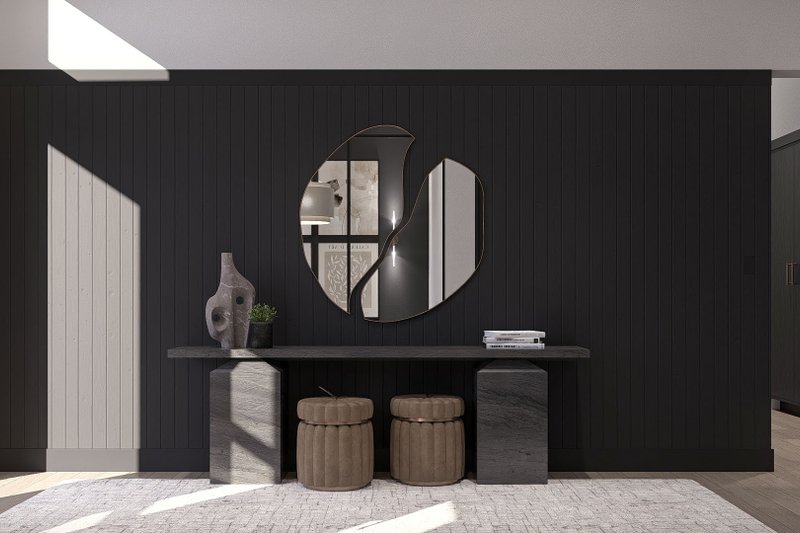 Architectural House Design - Interior - Entry 1 for Modern House Plan #455-560 - 3 bed, 2 bath