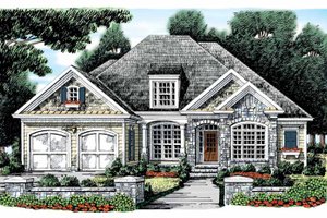 Country Exterior - Front Elevation Plan #927-871