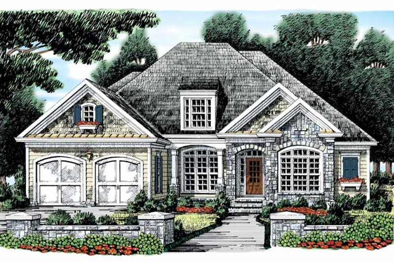 House Blueprint - Country Exterior - Front Elevation Plan #927-871