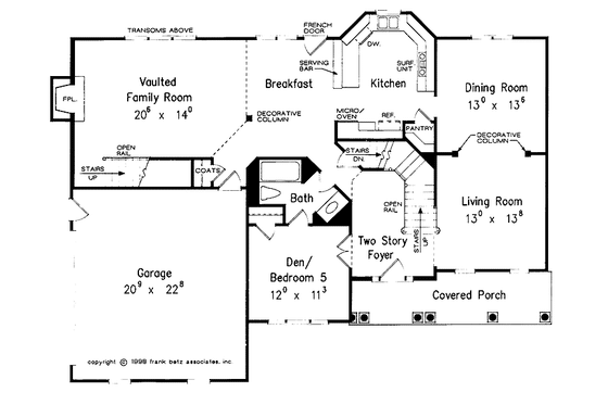 Floor Plan - Main Floor for Traditional House Plan #927-397 - 5 bed, 3 bath