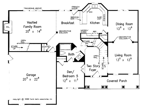 Dream House Plan - Traditional Floor Plan - Main Floor Plan #927-397
