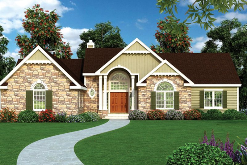 Dream House Plan - Craftsman Exterior - Front Elevation Plan #314-289