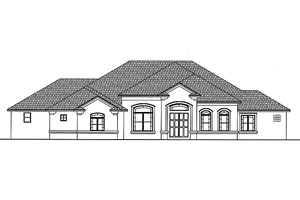 Dream House Plan - Mediterranean Exterior - Front Elevation Plan #999-120