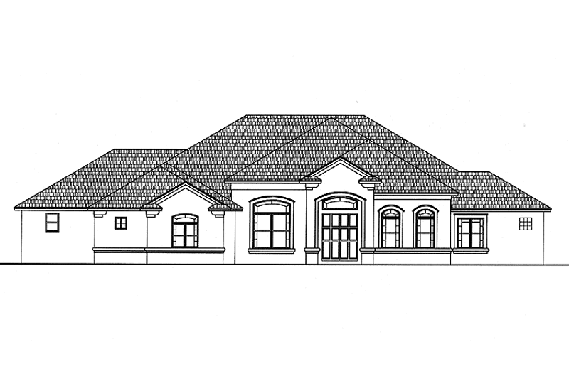 Dream House Plan - Mediterranean Exterior - Front Elevation Plan #999-120