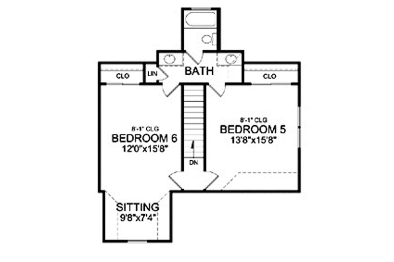 House Design - Floor Plan - Other Floor for Craftsman House Plan #314-290 - 4 bed, 3.5 bath