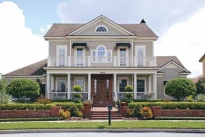 Architectural House Design - Colonial Exterior - Front Elevation Plan #1019-4