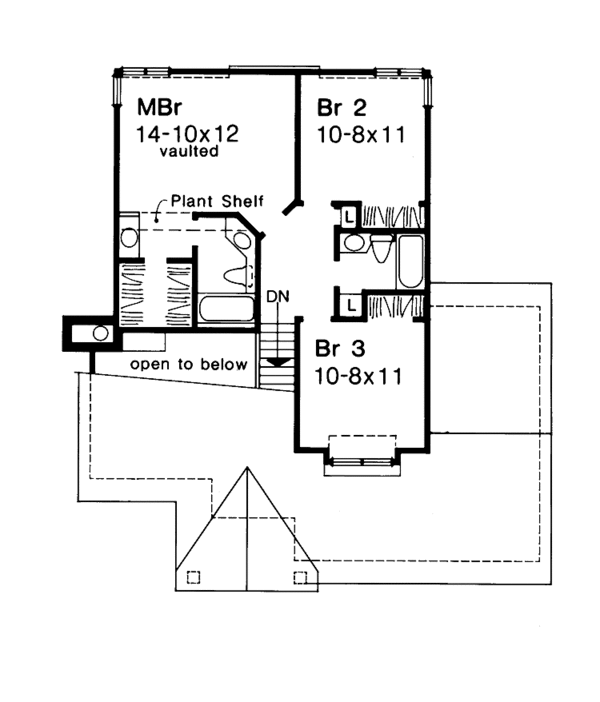 Architectural House Design - Craftsman Floor Plan - Upper Floor Plan #320-1497
