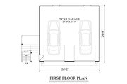 Craftsman Style House Plan - 1 Beds 1 Baths 646 Sq/Ft Plan #137-394 