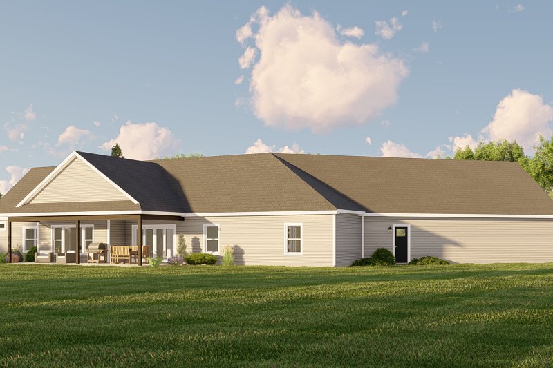 House Plan Design - Exterior - Other Elevation 1 for Ranch House Plan #1064-214 - 3 bed, 2.5 bath