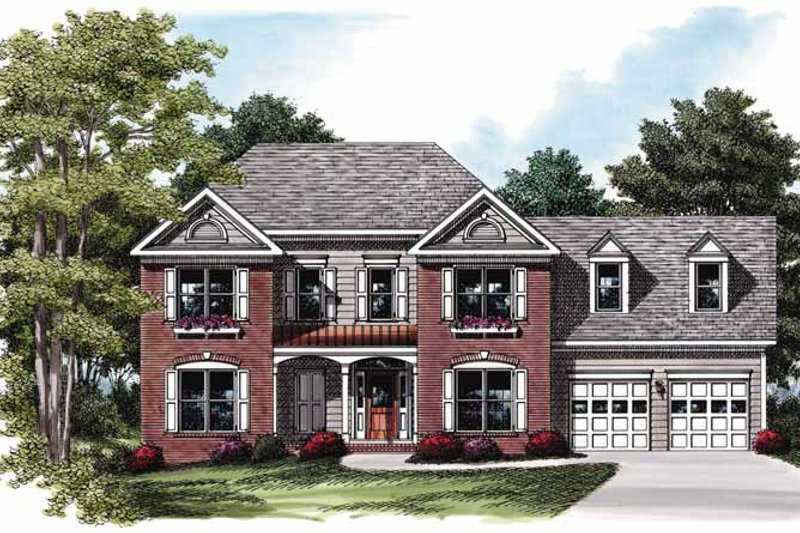 Home Plan - Colonial Exterior - Front Elevation Plan #927-753