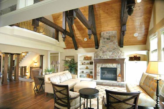 Interior - Family Room 1 for European House Plan #928-28 - 4 bed, 4.5 bath