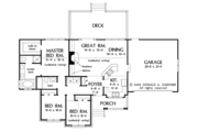Ranch Style House Plan - 3 Beds 2 Baths 1309 Sq/Ft Plan #929-631 