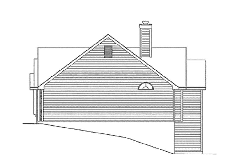 Home Plan - Right Side Elevation