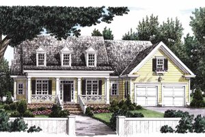 Classical Exterior - Front Elevation Plan #927-767