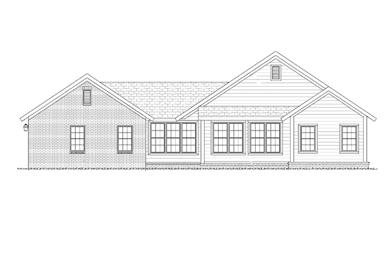 Dream House Plan - Exterior - Rear Elevation for Traditional House Plan #513-2124 - 3 bed, 2 bath