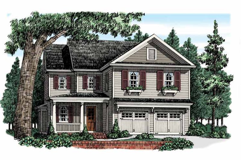 Home Plan - Exterior - Front Elevation 3 for Country House Plan #927-948 - 4 bed, 2.5 bath