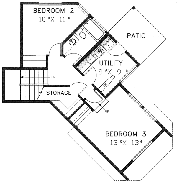 House Plan Design - Country Floor Plan - Upper Floor Plan #60-801