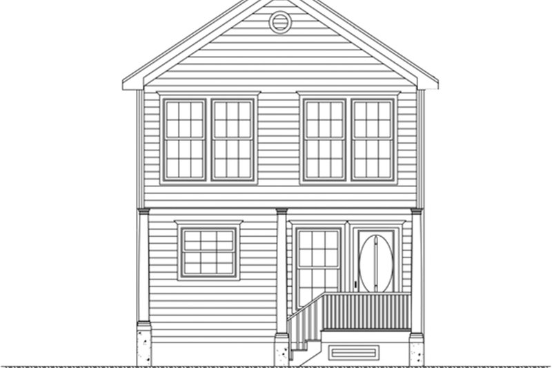 Dream House Plan - Exterior - Front Elevation 5 for Traditional House Plan #1061-33 - 3 bed, 2.5 bath