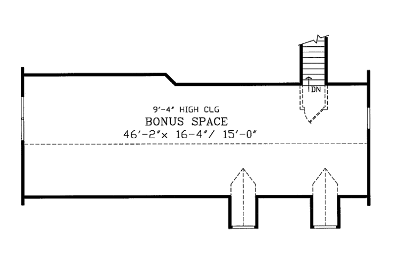 Home Plan - Floor Plan - Other Floor for Ranch House Plan #314-200 - 3 bed, 2 bath