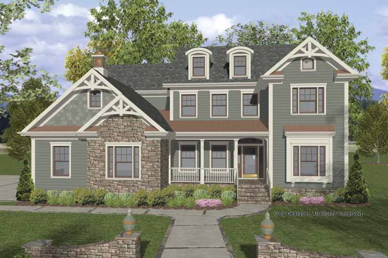 Home Plan - Traditional Exterior - Front Elevation Plan #56-679