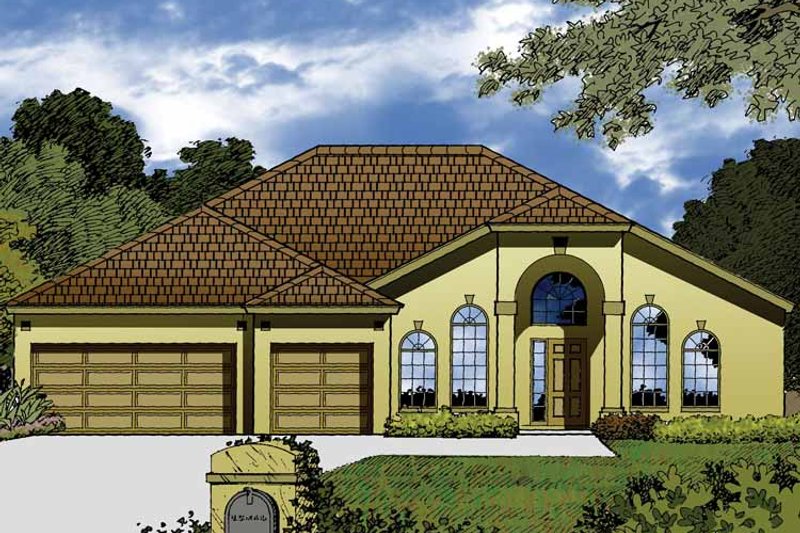 Home Plan - Exterior - Front Elevation 3 for Contemporary House Plan #1015-46 - 4 bed, 2 bath