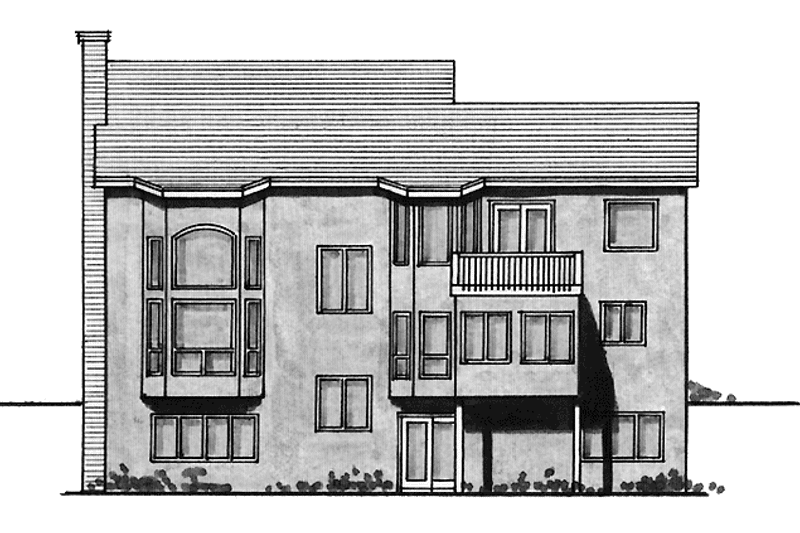 Home Plan - Exterior - Rear Elevation for Traditional House Plan #51-867 - 3 bed, 2.5 bath