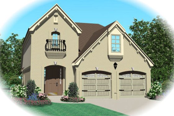 Exterior - Front Elevation for Traditional House Plan #81-13630 - 3 bed, 2.5 bath