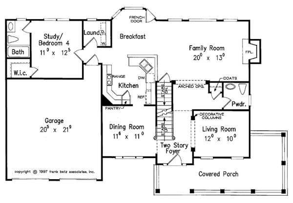 Architectural House Design - Country Floor Plan - Main Floor Plan #927-331