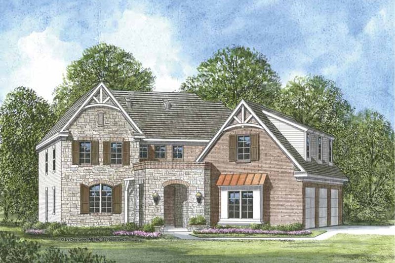 Home Plan - European Exterior - Front Elevation Plan #952-205