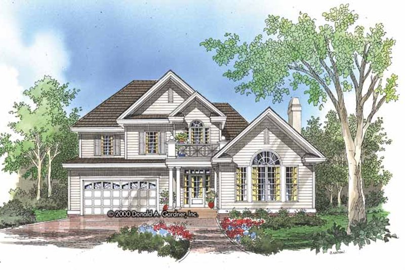 Architectural House Design - Traditional Exterior - Front Elevation Plan #929-584