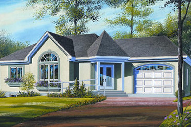 Home Plan - Traditional Exterior - Front Elevation Plan #23-698
