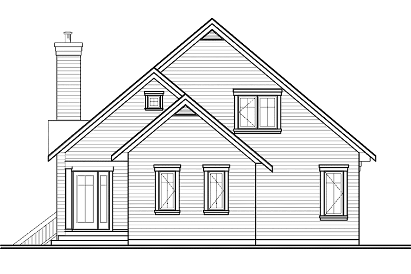 Home Plan - Exterior - Front Elevation for European House Plan #23-2511 - 3 bed, 2 bath