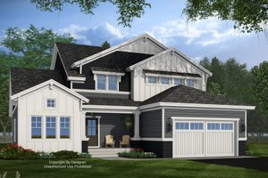 Craftsman Exterior - Front Elevation Plan #51-1427