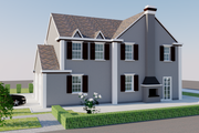 European Style House Plan - 4 Beds 4 Baths 3180 Sq/Ft Plan #542-15 