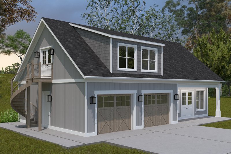 House Design - Exterior - Front Elevation 4 for Traditional House Plan #1060-357, 0.5 bath