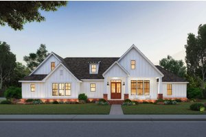 Farmhouse Exterior - Front Elevation Plan #1074-6