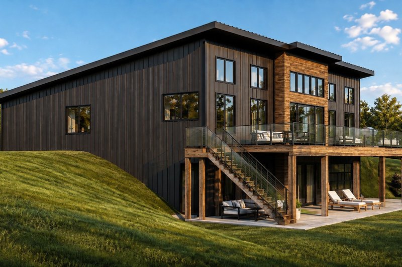 House Blueprint - Exterior - Other Elevation for Contemporary House Plan #1064-514 - 6 bed, 5 bath